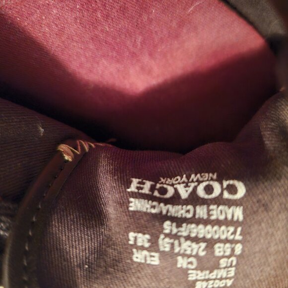 Women's COACH Empire Signature Sneakers Brown/Gold/Tan - Picture 9 of 11